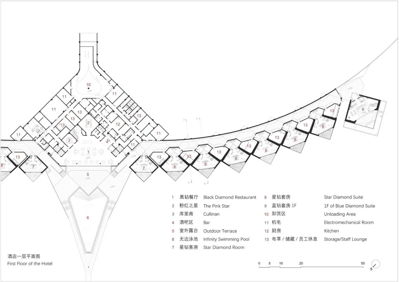 BIM Architecture | Zhongwei Desert Diamond Hotel/Shuishi Design - Mikawa Studio