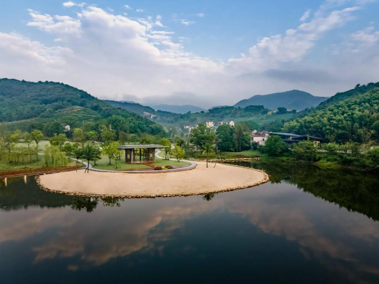 BIM Architecture | Resting in the mountains and valleys, Huwa Slow Time: Huwa Happy Tea Valley, Ketan Town, Lujiang County/China Railway Hefei Municipal Engineering Design and Research Institute Co., Ltd