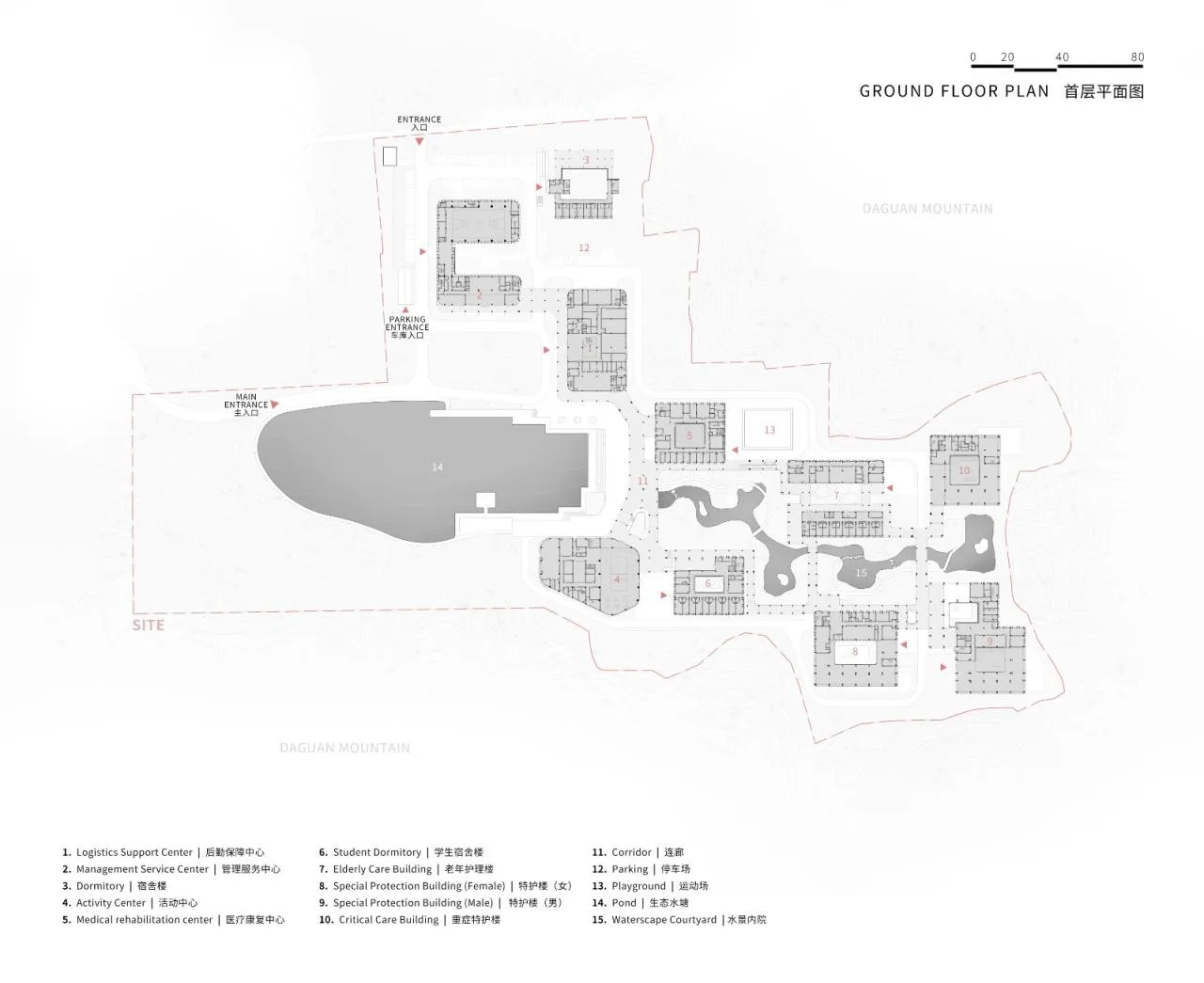 BIM Architecture | Landscape Healing, Livable Body and Mind: Hangzhou First Social Welfare Institute/Zhejiang University Architectural Design and Research Institute