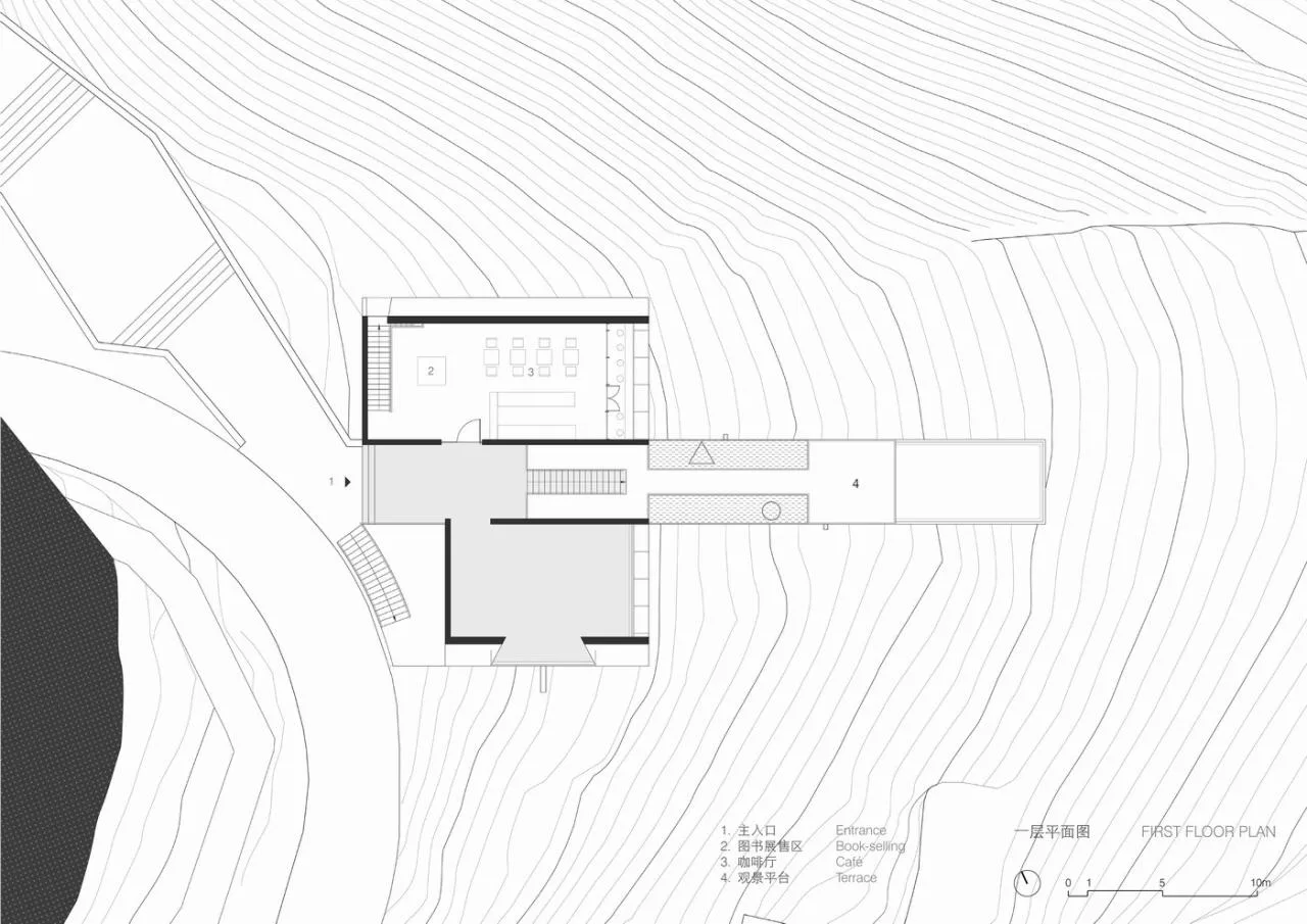 BIM Architecture | Nujiang Grand Canyon Pioneer Bookstore/Trail · Architectural Firm (TAO)