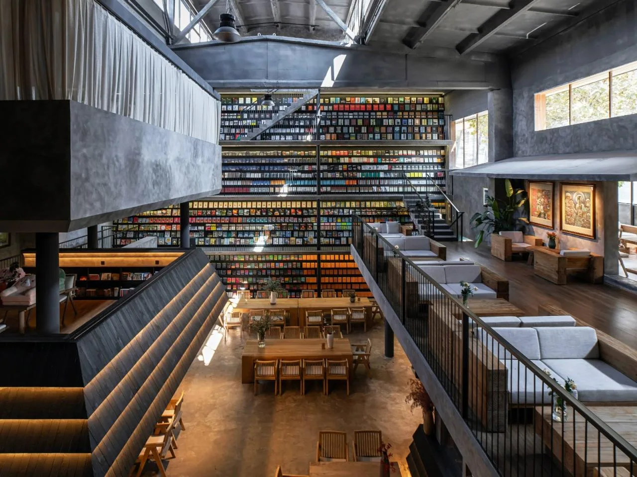 BIM Architecture | Ladder Space: Old Factory Building, New Bookstore/Plain Building