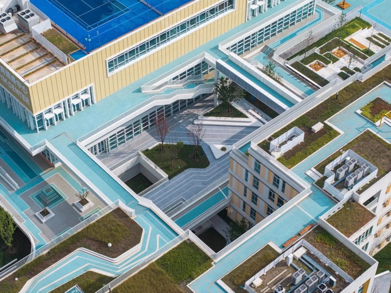 BIM Architecture | Shanghai Experimental School Jiading New City Branch/Daguan Landscape