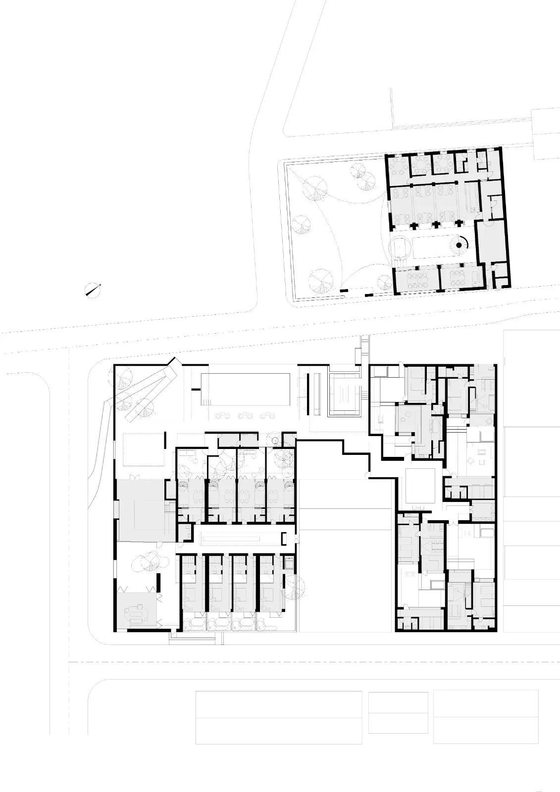 BIM Architecture | ARVO 16:30 Hotel: Castle/Large Building that catches the Light, Shadow, Trees and Trees