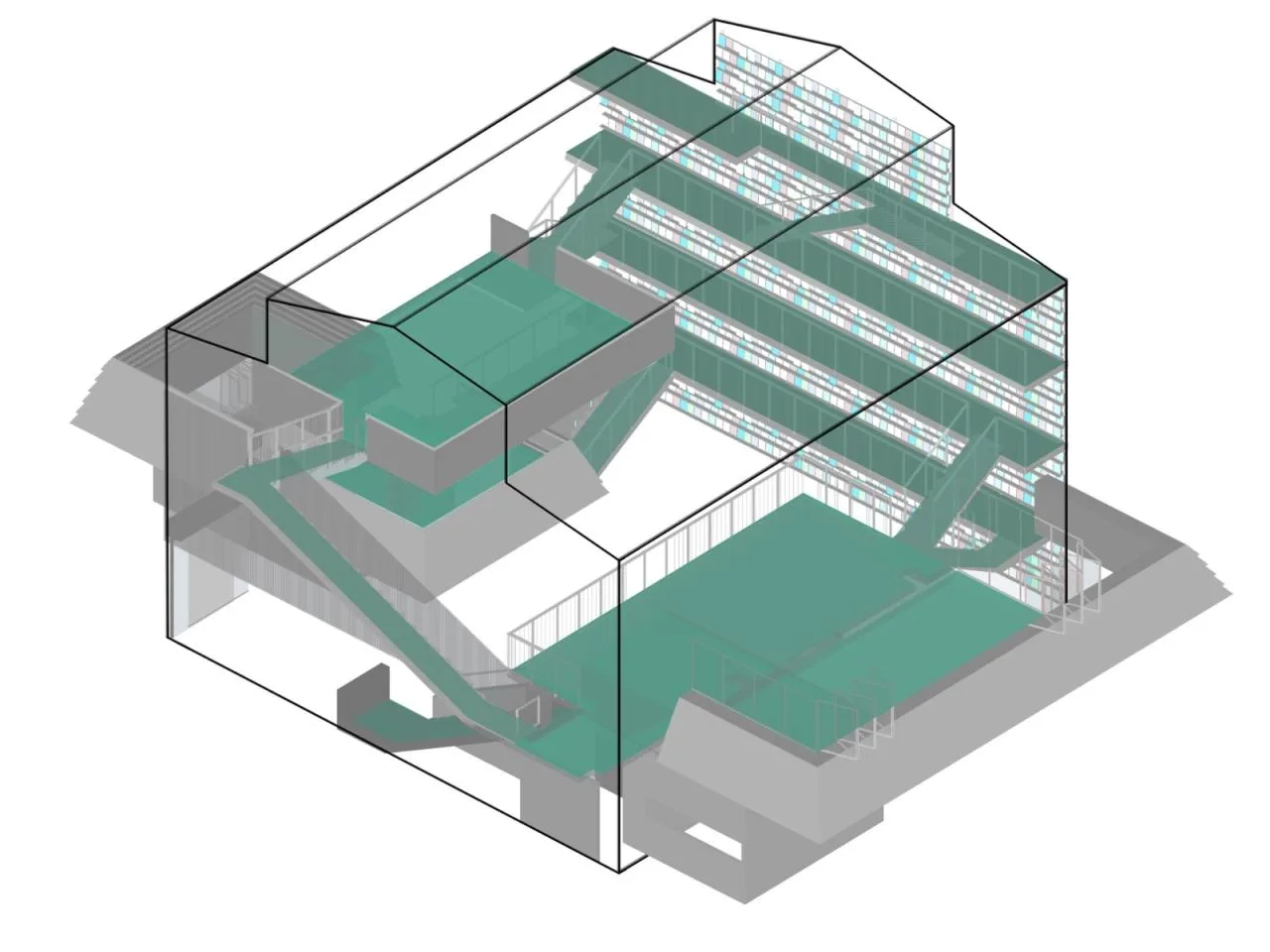 BIM Architecture | Ladder Space: Old Factory Building, New Bookstore/Plain Building