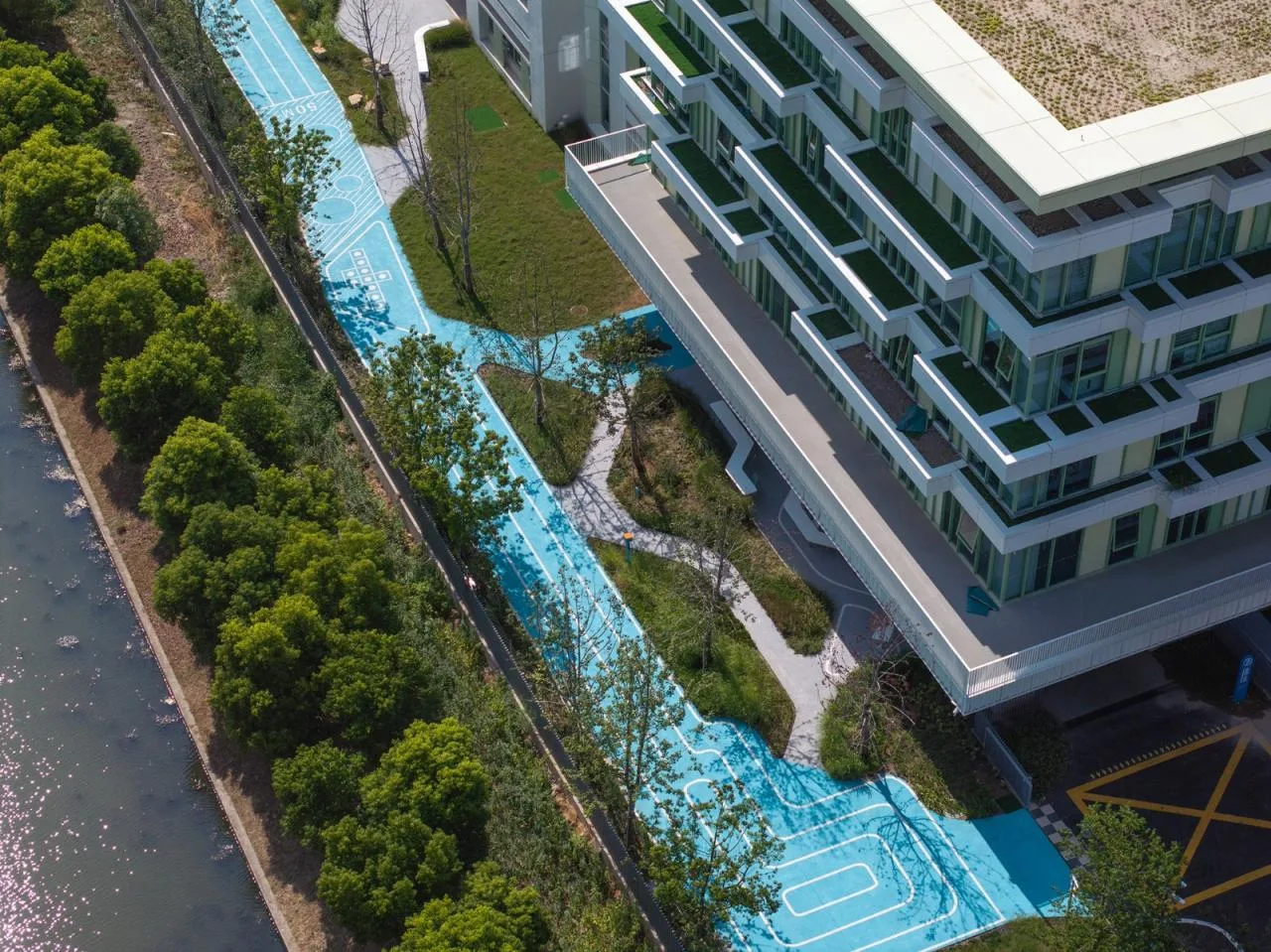 BIM Architecture | Shanghai Experimental School Jiading New City Branch/Daguan Landscape
