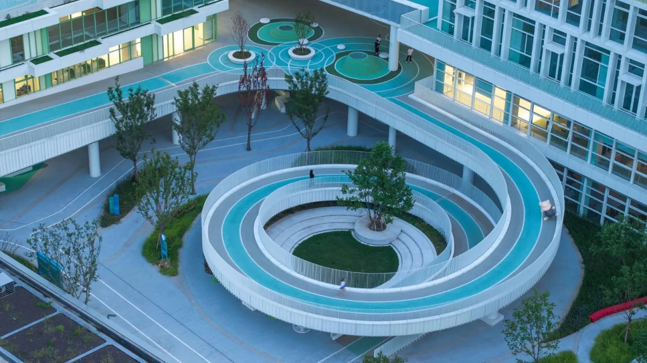 BIM Architecture | Shanghai Experimental School Jiading New City Branch/Daguan Landscape