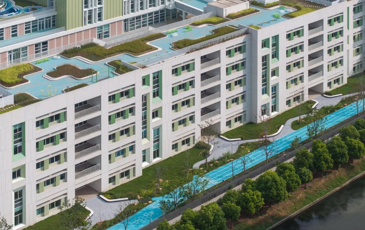 BIM Architecture | Shanghai Experimental School Jiading New City Branch/Daguan Landscape