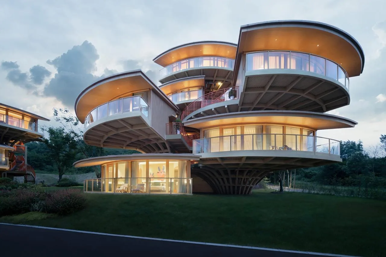 BIM Architecture | Structure of Leaves: Tree House Design for Nanxi Happy Countryside Wild Fun Hotel/Wang Hui Architecture Studio