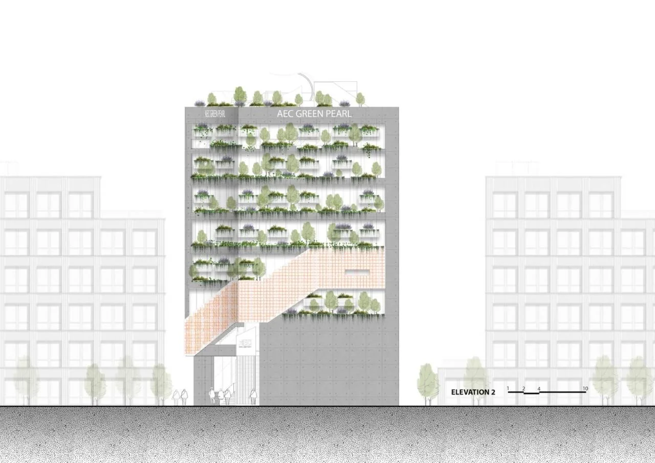 BIM Architecture | AEC 4B Foreign Language Education Center/Ho Khue Architects