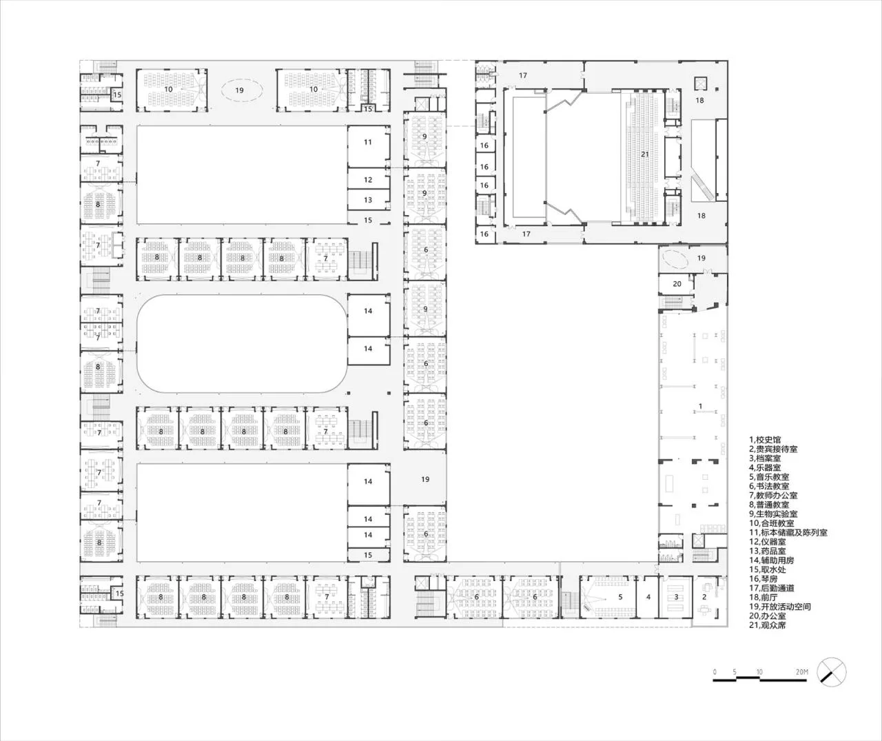 BIM Architecture | Nanshan Wufutang Senior High School/Lowercase Architecture