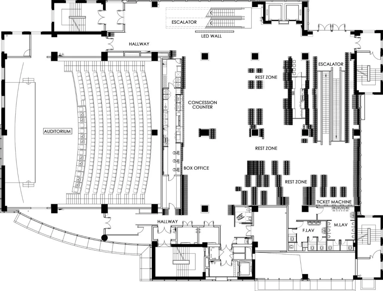 BIM Architecture | Island Cinema Wrapped in "Brick Waves"/Yizheng Planning