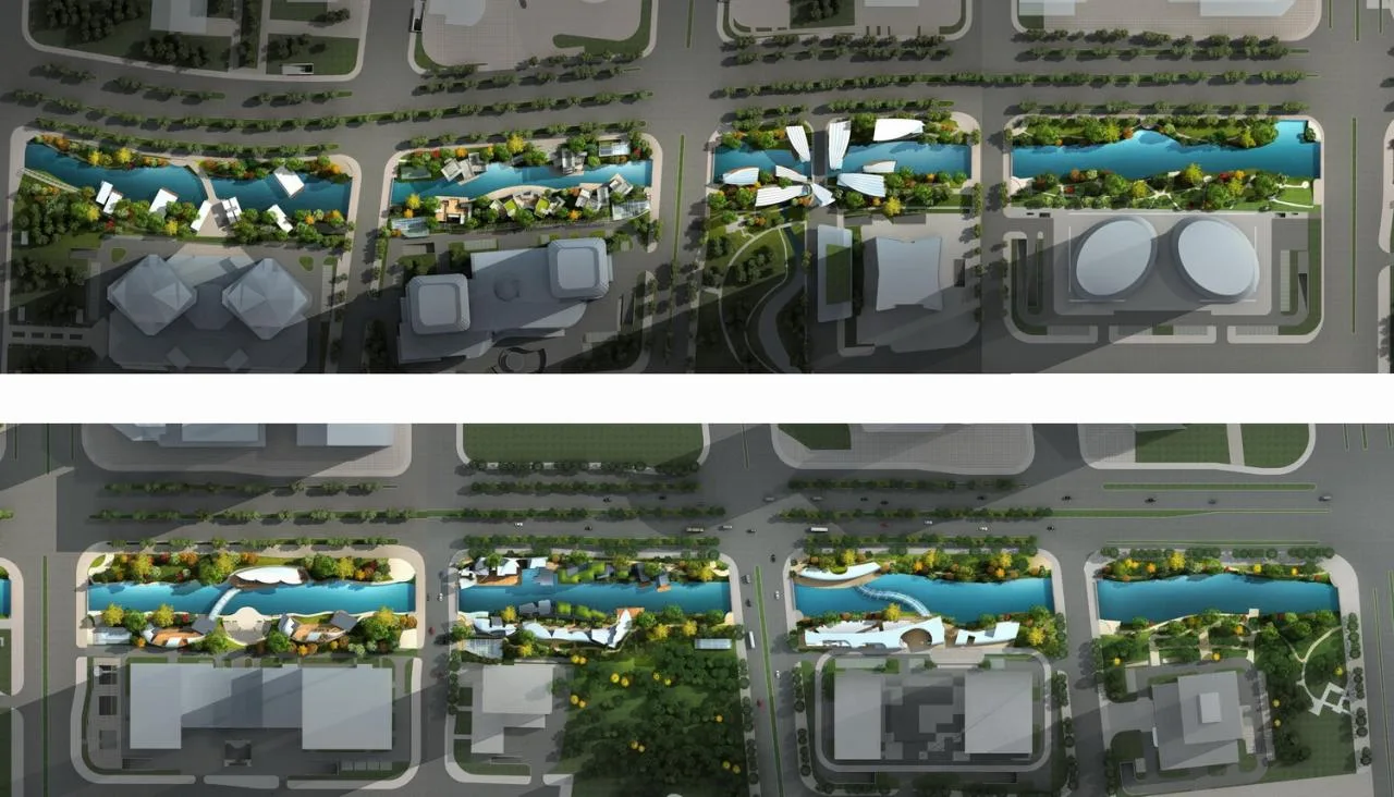 BIM Architecture | Xingtang and: Metro Supporting Facilities along Xintang River in Qianjiang New City, Hangzhou/Zhejiang University Architectural Design and Research Institute