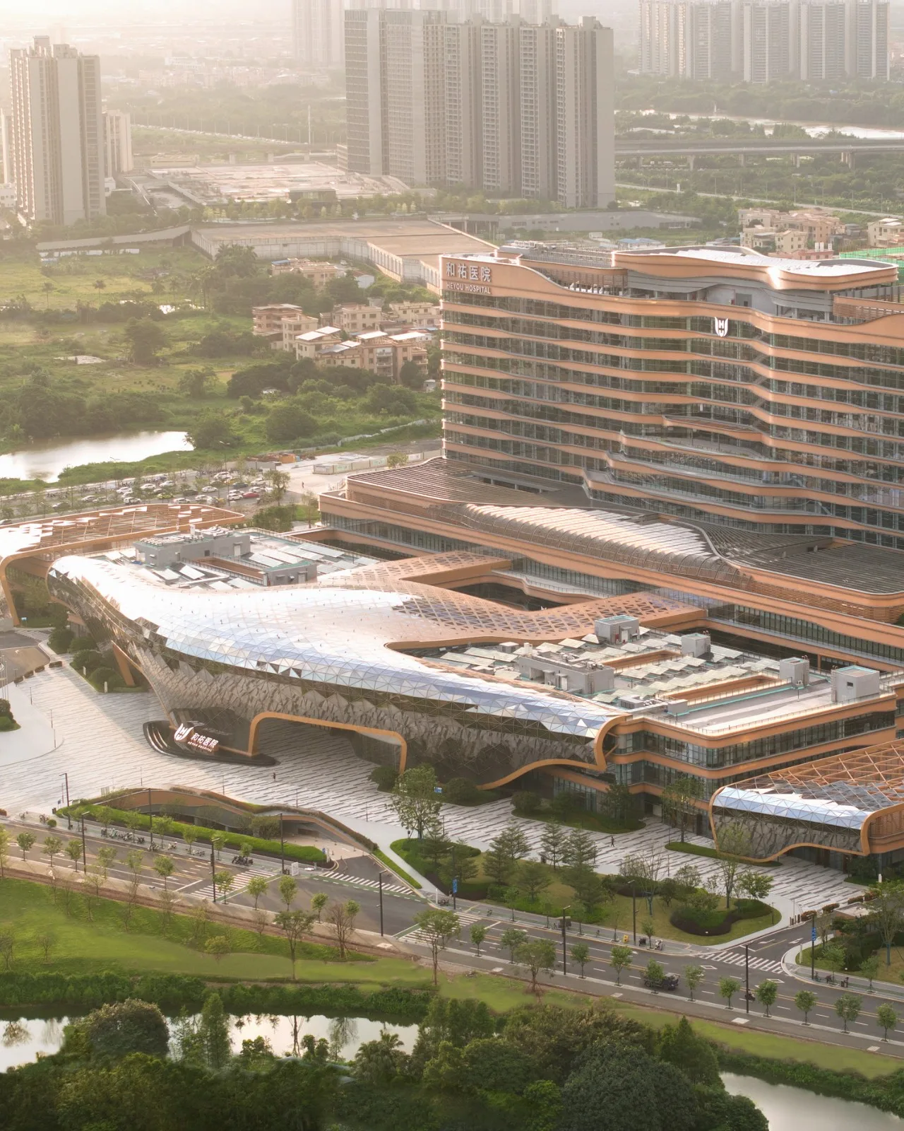 BIM Architecture | Midea · Heyou Hospital - the world's most beautiful garden style hospital with an investment of billions of dollars/Jiedian International Architecture in the UK