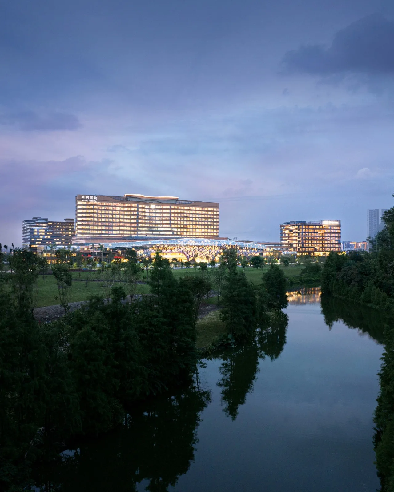 BIM Architecture | Midea · Heyou Hospital - the world's most beautiful garden style hospital with an investment of billions of dollars/Jiedian International Architecture in the UK