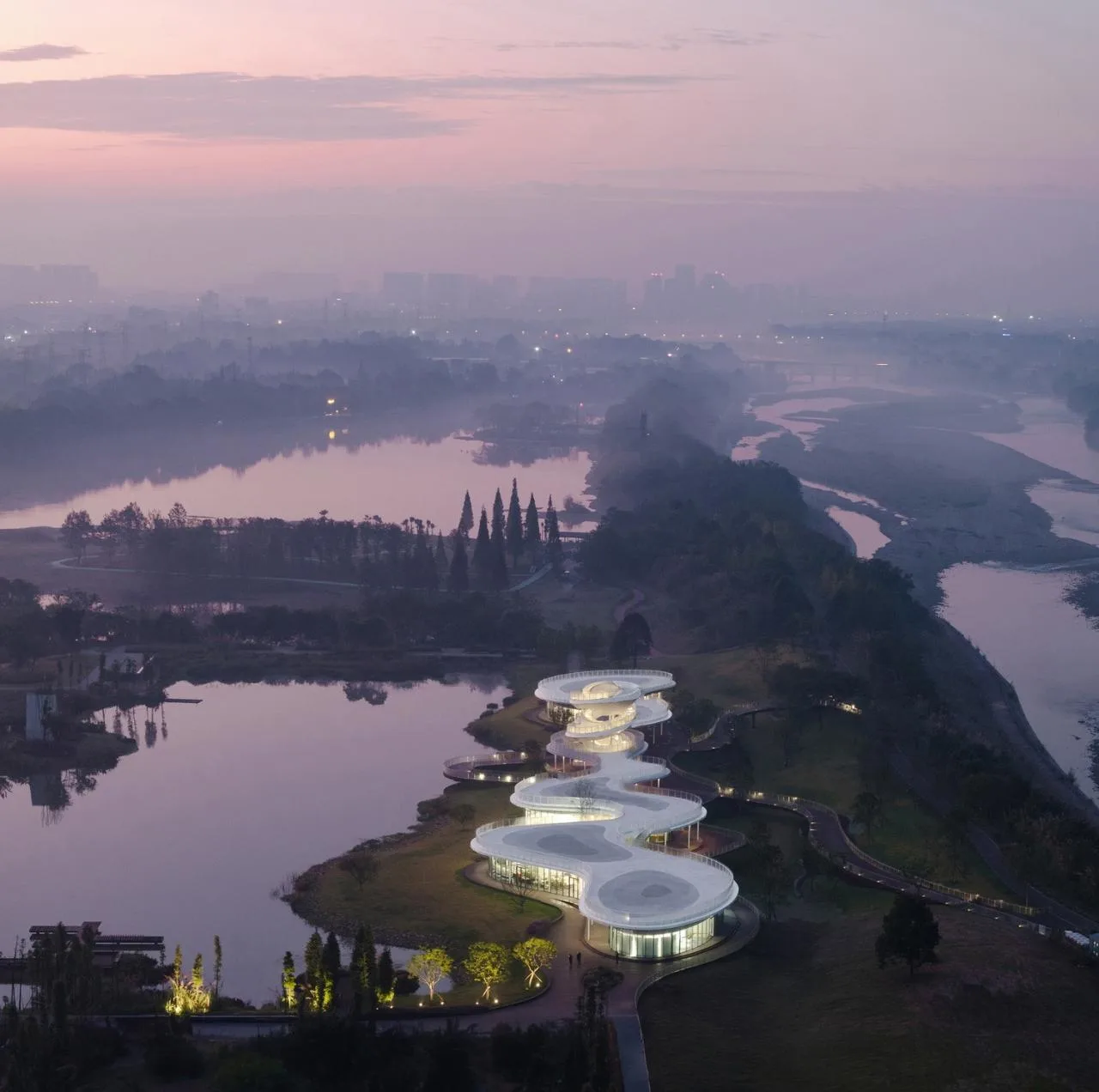 BIM Architecture | Fudao Lujiatan Wetland Park Commercial Service Center/MUDA Architecture