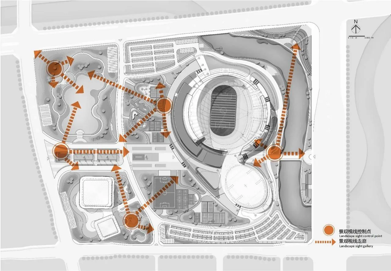BIM Architecture | Xiangyang National Sports Center/Ink Ruler Studio of Central South Construction Institute