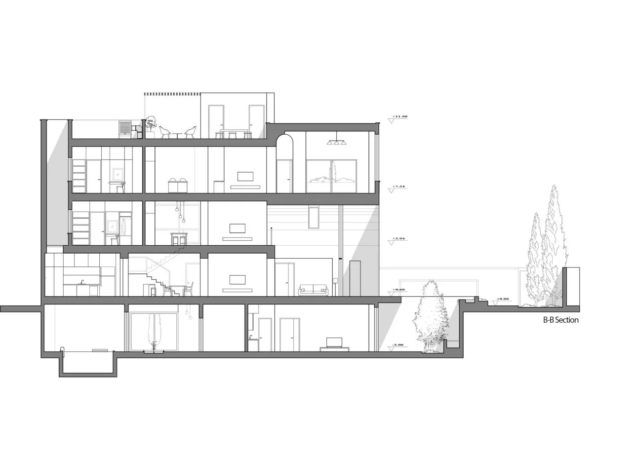 BIM Architecture | 2 IVANs, 2 Houses/HAMAAN Studio