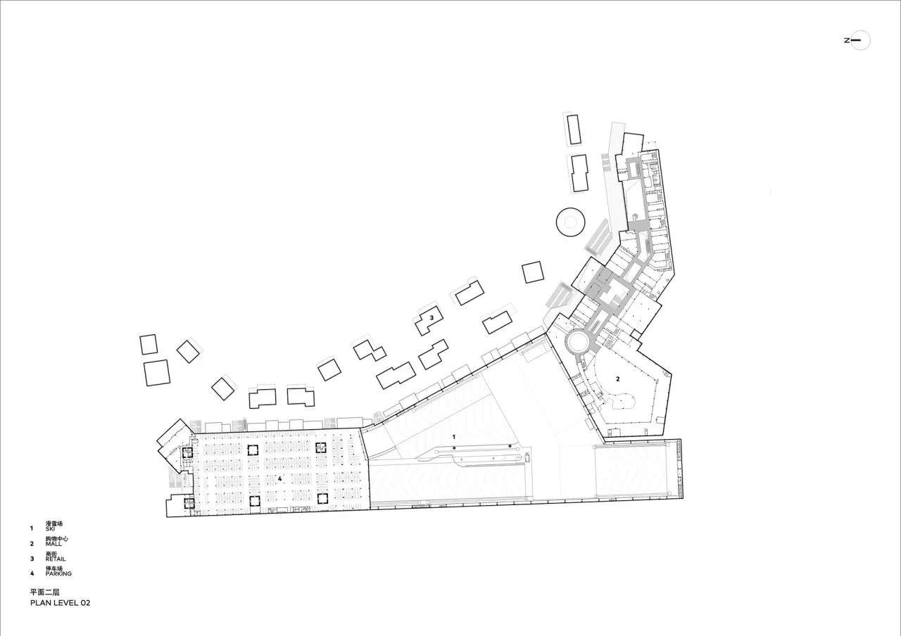 BIM Architecture | Wuhan Ganlu Mountain International Ski Resort/CLOU Ke Road Architecture