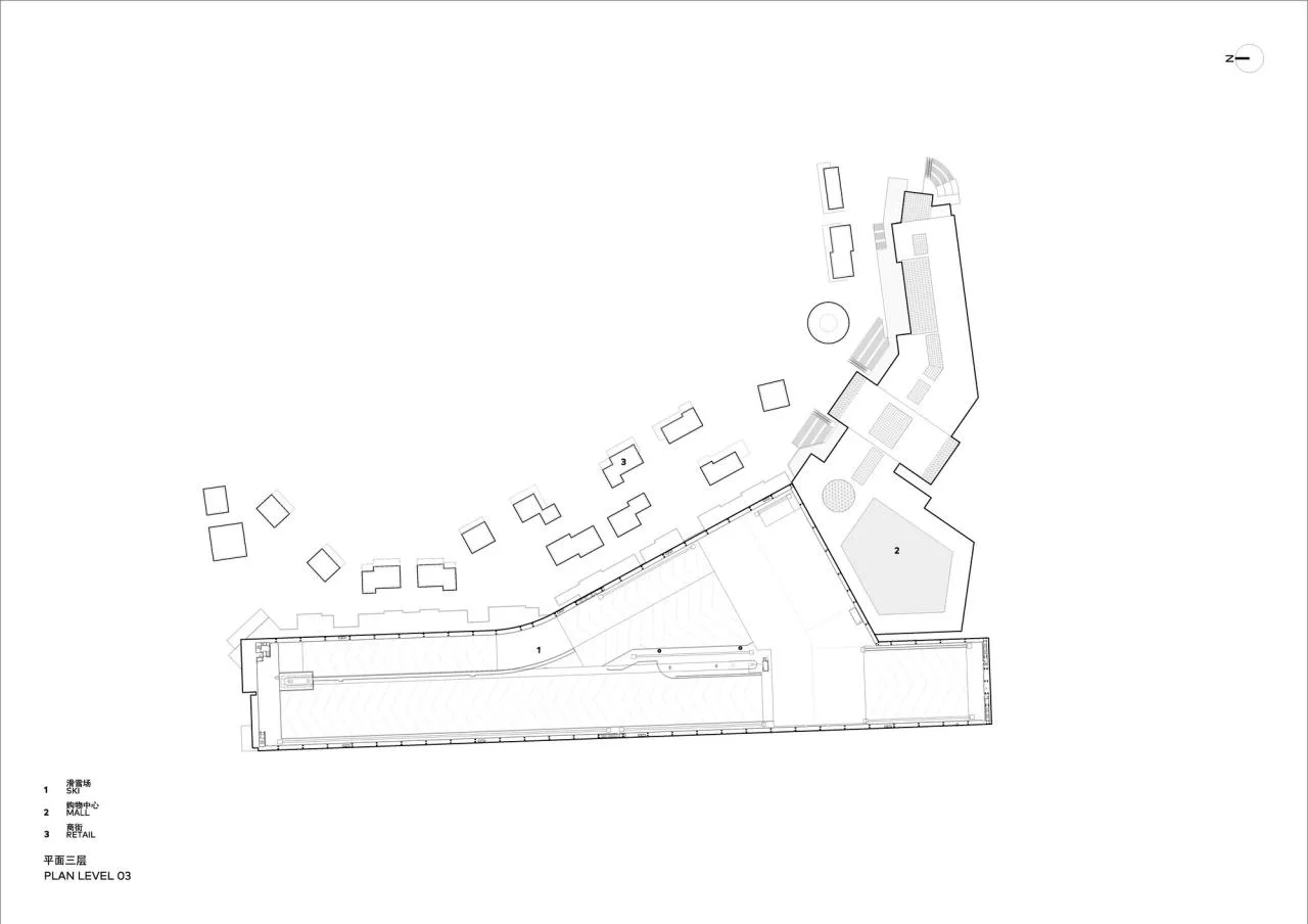 BIM Architecture | Wuhan Ganlu Mountain International Ski Resort/CLOU Ke Road Architecture