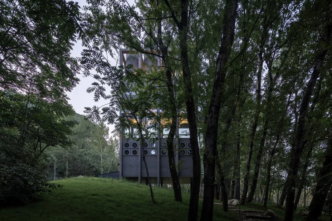 BIM Architecture | Wuling Mountain Eye Stone Soup Spring, Forest Instruments/Vertical Architecture