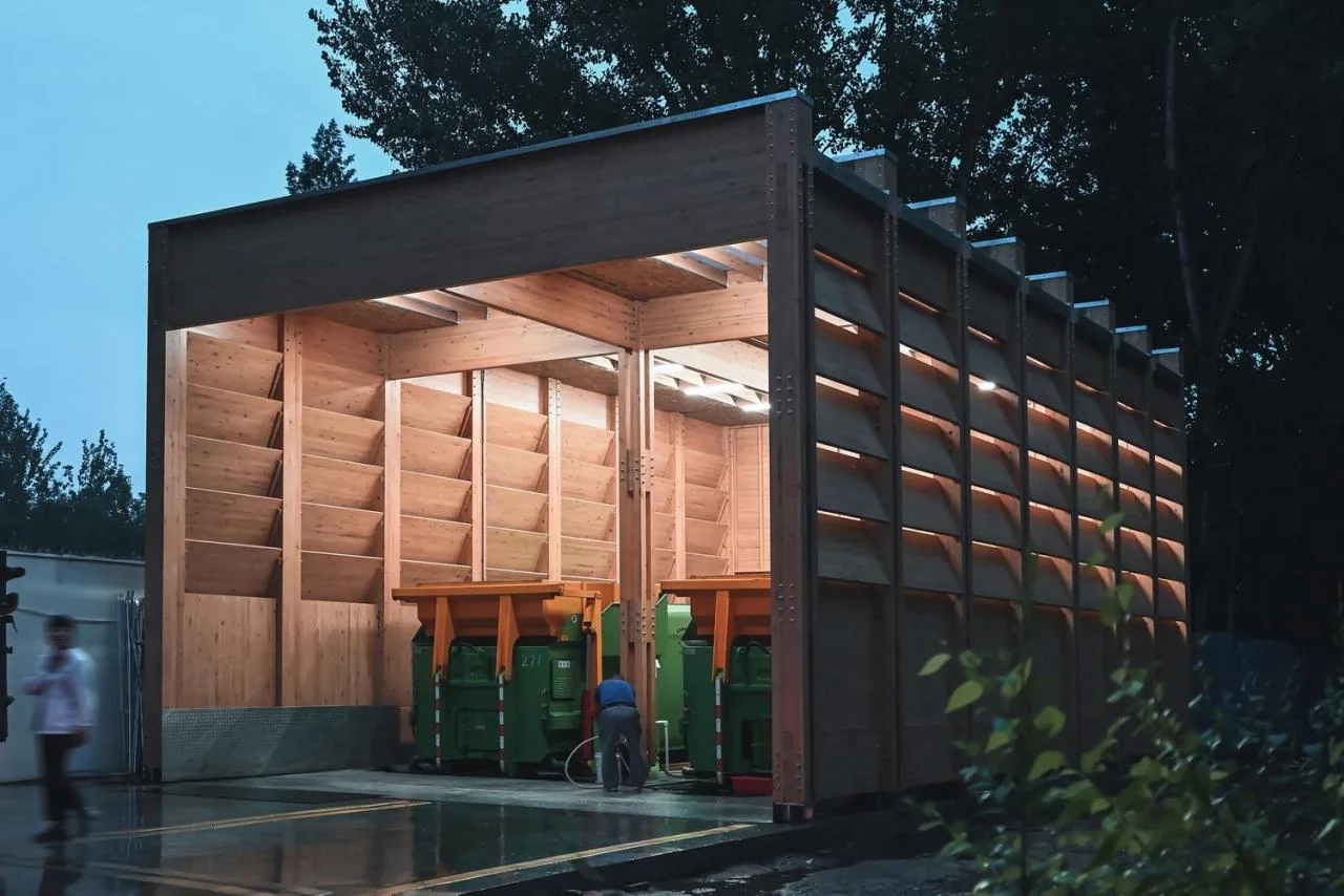 BIM Architecture | Langfang Beifengdao Garbage Transfer Station Design/Garden Architecture Studio