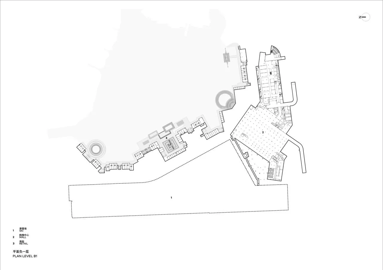 BIM Architecture | Wuhan Ganlu Mountain International Ski Resort/CLOU Ke Road Architecture