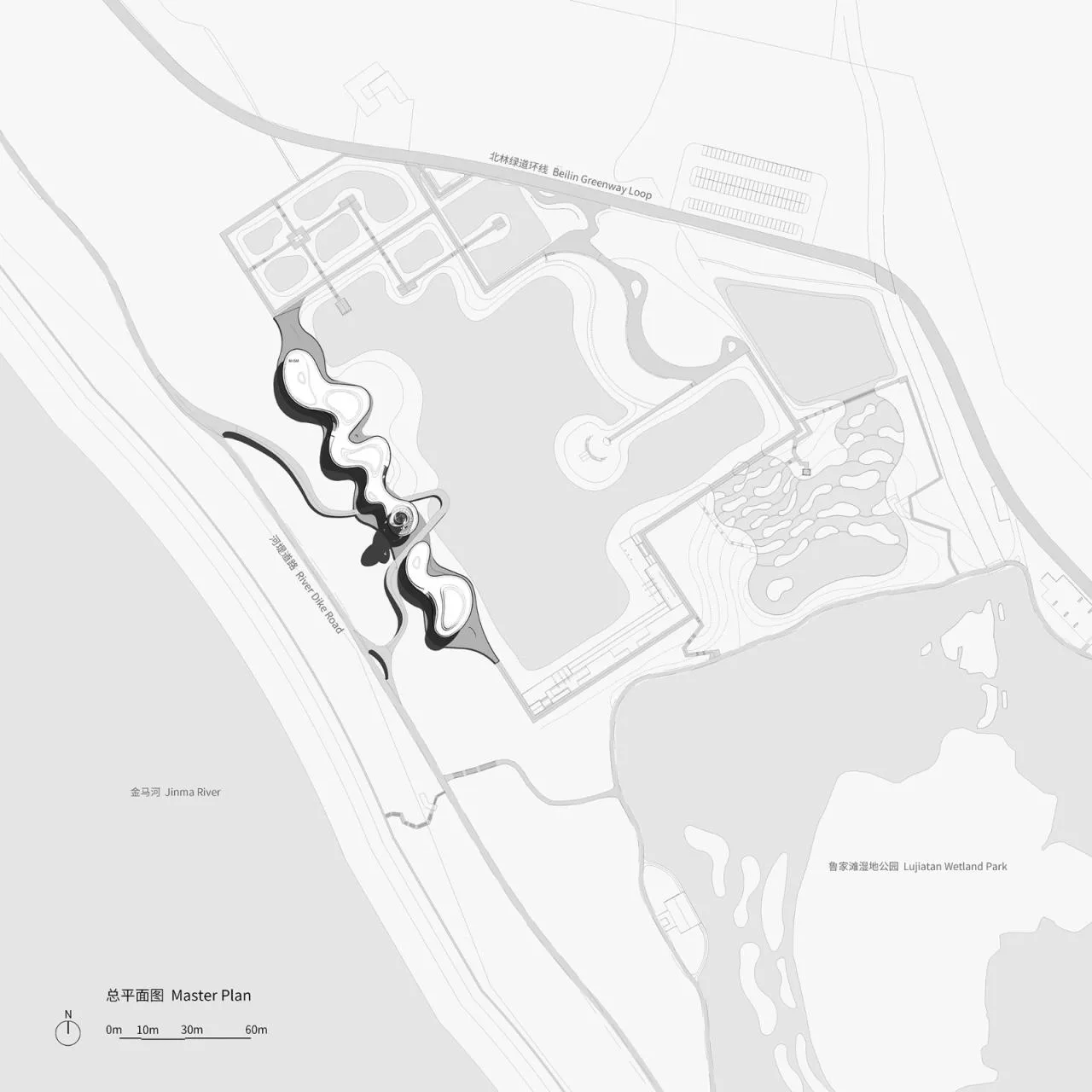BIM Architecture | Fudao Lujiatan Wetland Park Commercial Service Center/MUDA Architecture
