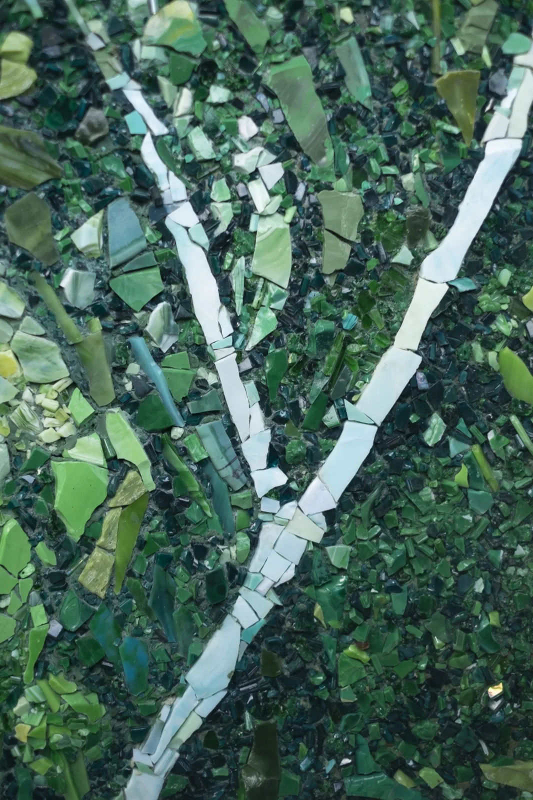 BIM architecture | lush ruins, vertical natural towers/cooperative construction