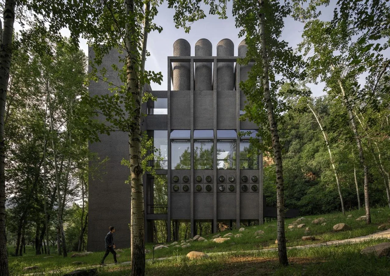 BIM Architecture | Wuling Mountain Eye Stone Soup Spring, Forest Instruments/Vertical Architecture