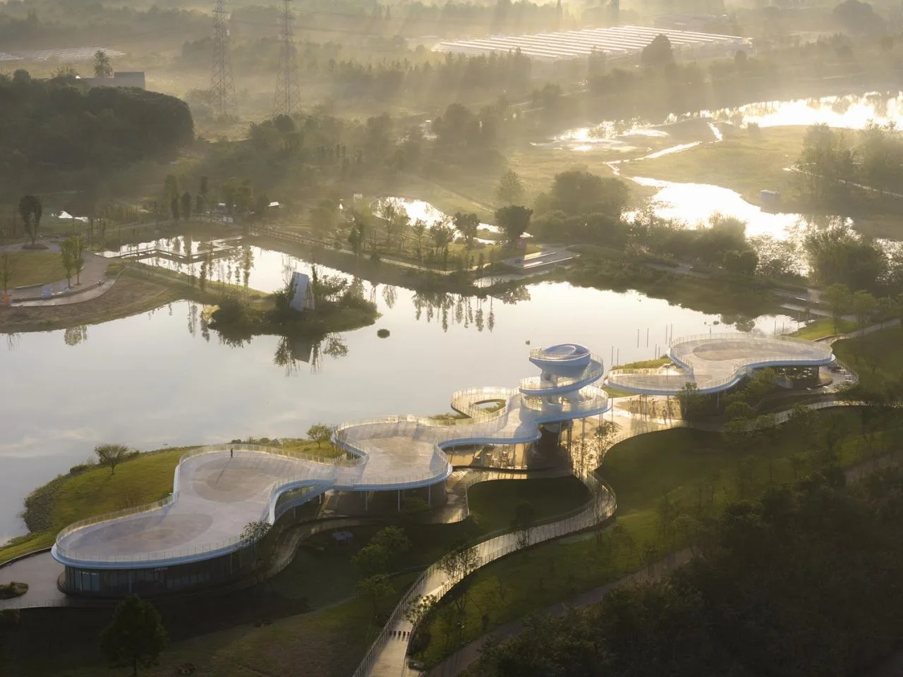 BIM Architecture | Fudao Lujiatan Wetland Park Commercial Service Center/MUDA Architecture