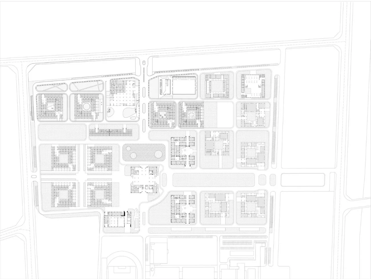 BIM Architecture | Yantai City Science and Technology Vocational College Phase II/Super City Architecture - Site Plan