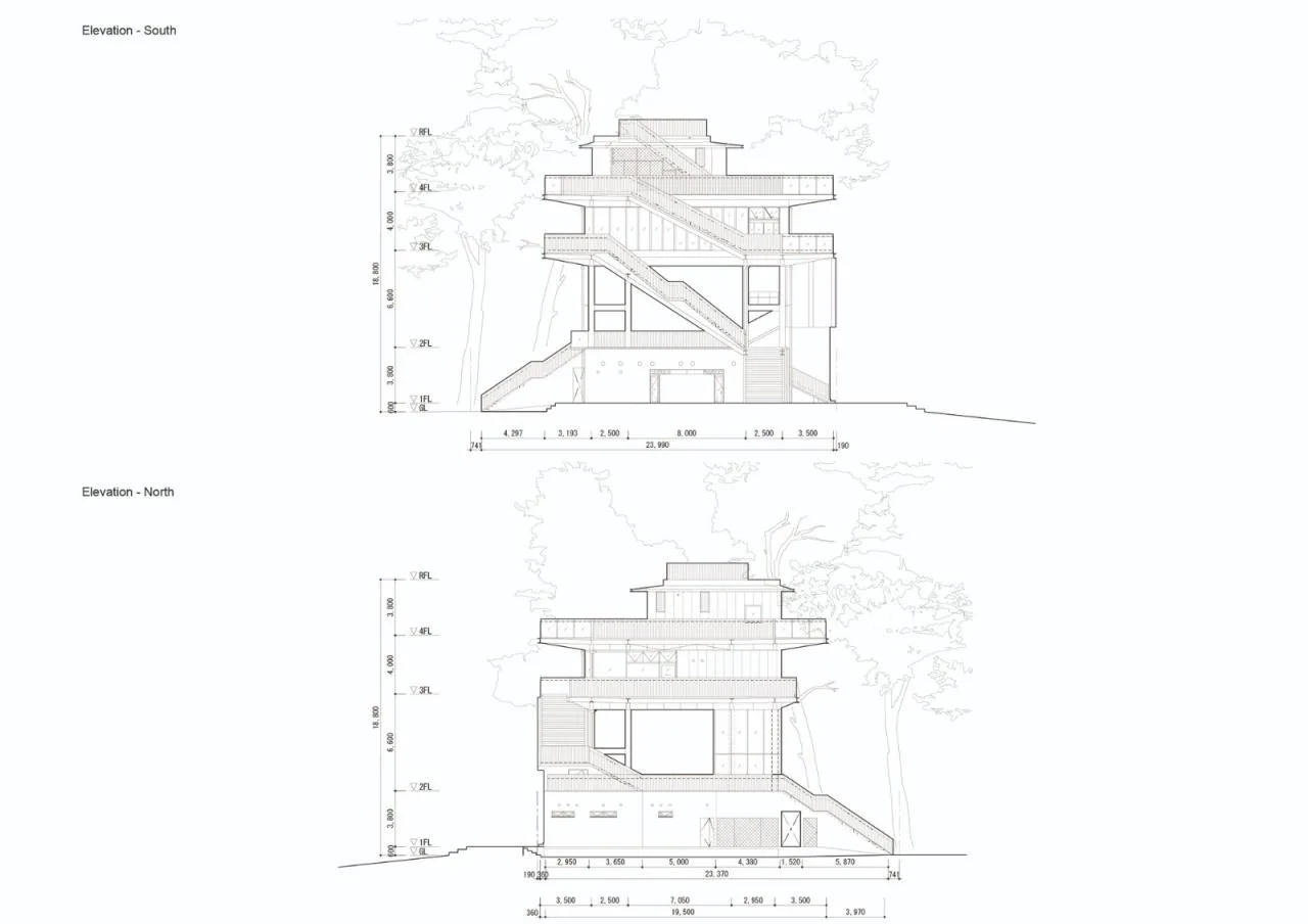 BIM Architecture | Tsunami Evacuation Complex: Toi Orange Terrace/Imai Laboratory, University of Tokyo IIS+Nippon Urban Space Co., Ltd