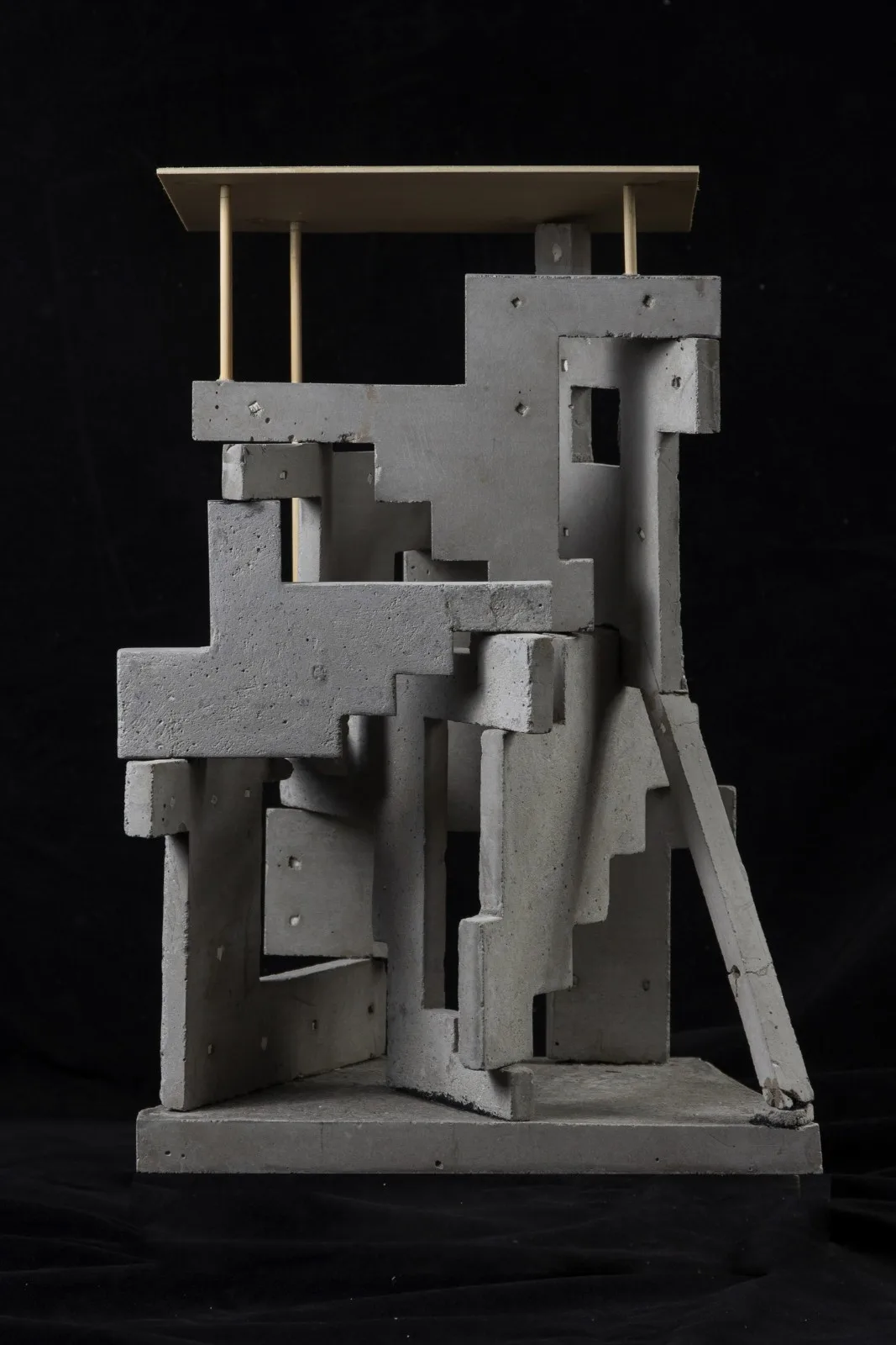 BIM architecture | lush ruins, vertical natural towers/cooperative construction