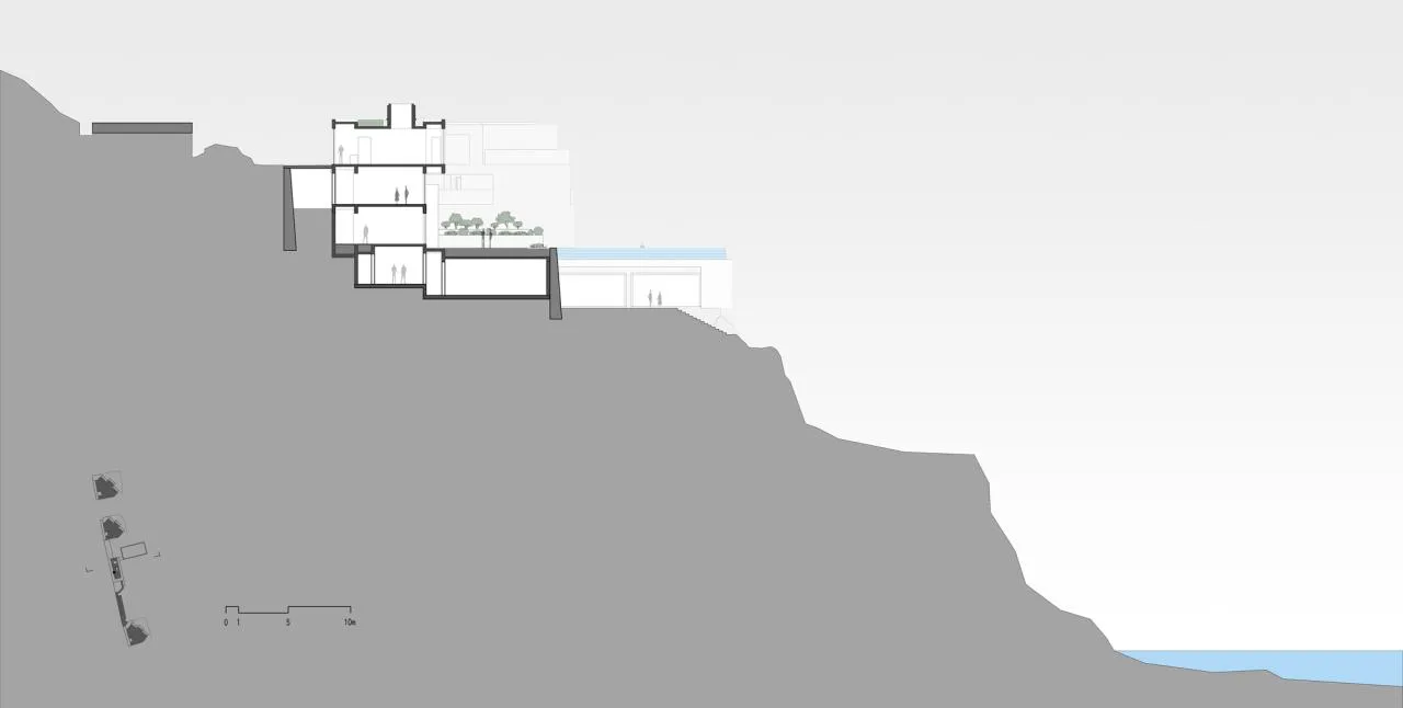 BIM Architecture | Shengsi Xihui Cliff Hotel/Yifeng Architecture