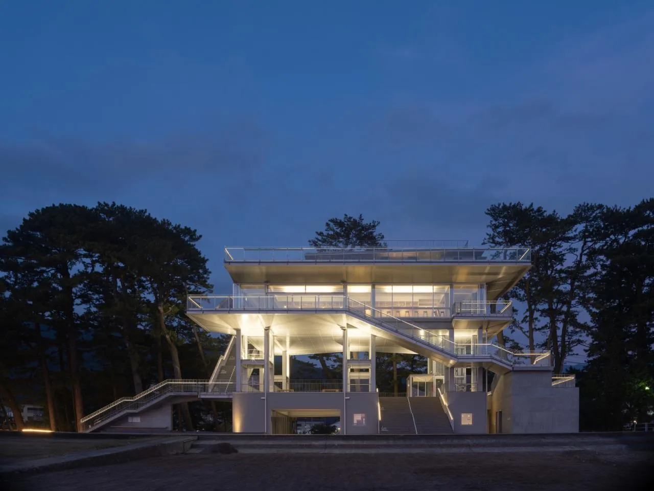 BIM Architecture | Tsunami Evacuation Complex: Toi Orange Terrace/Imai Laboratory, University of Tokyo IIS+Nippon Urban Space Co., Ltd