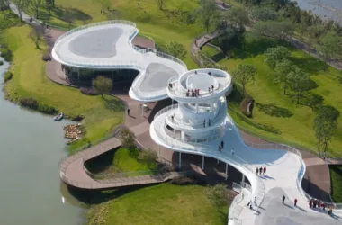 BIM Architecture: Fudao Lujiatan Wetland Park Commercial Service Center by MUDA Architecture-BIM WORLD