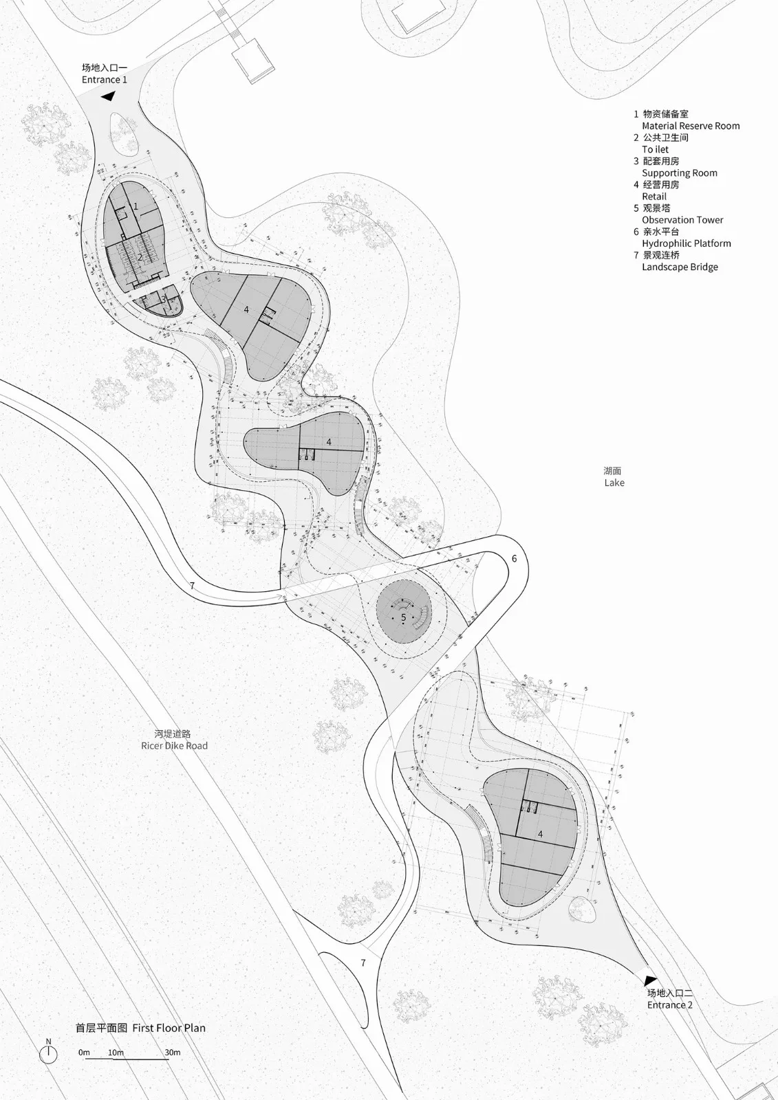 BIM Architecture | Fudao Lujiatan Wetland Park Commercial Service Center/MUDA Architecture