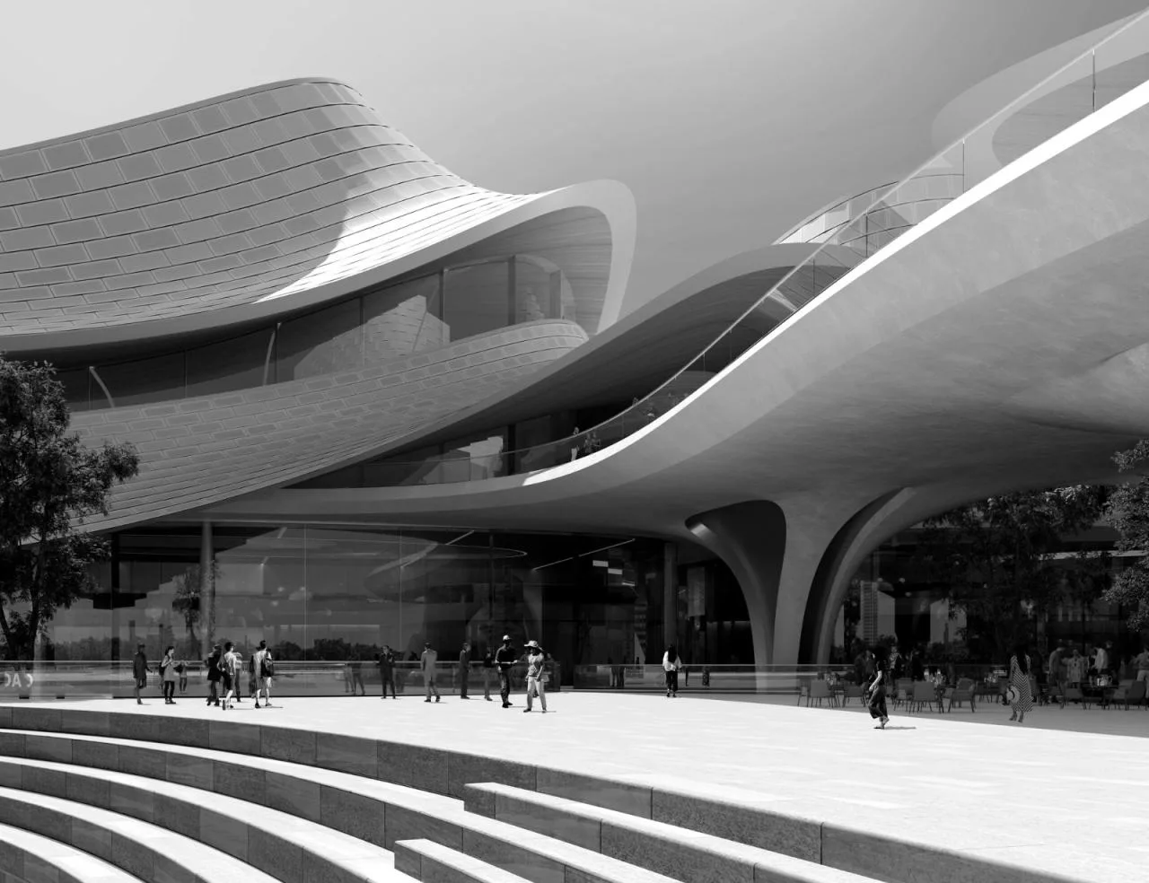 BIM Architecture | Bid winning Proposal for Cao'ejiang Cultural and Art Center/ZHA+Zhongnan Construction Institute