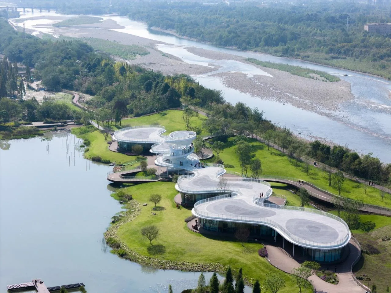 BIM Architecture | Fudao Lujiatan Wetland Park Commercial Service Center/MUDA Architecture
