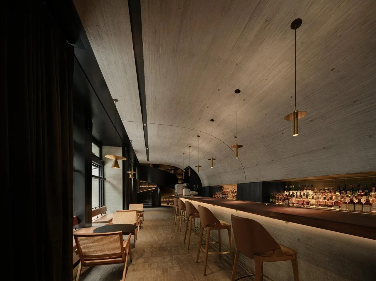 BIM Architecture | Whiskey Bar: Taiyuan Hujin Whiskey Bar/JSPA Design Zhuohan Architectural Design