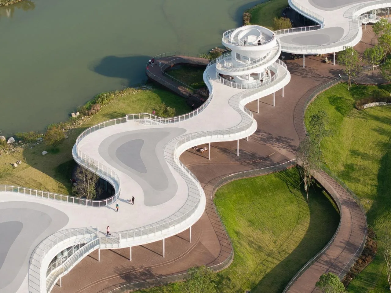 BIM Architecture | Fudao Lujiatan Wetland Park Commercial Service Center/MUDA Architecture