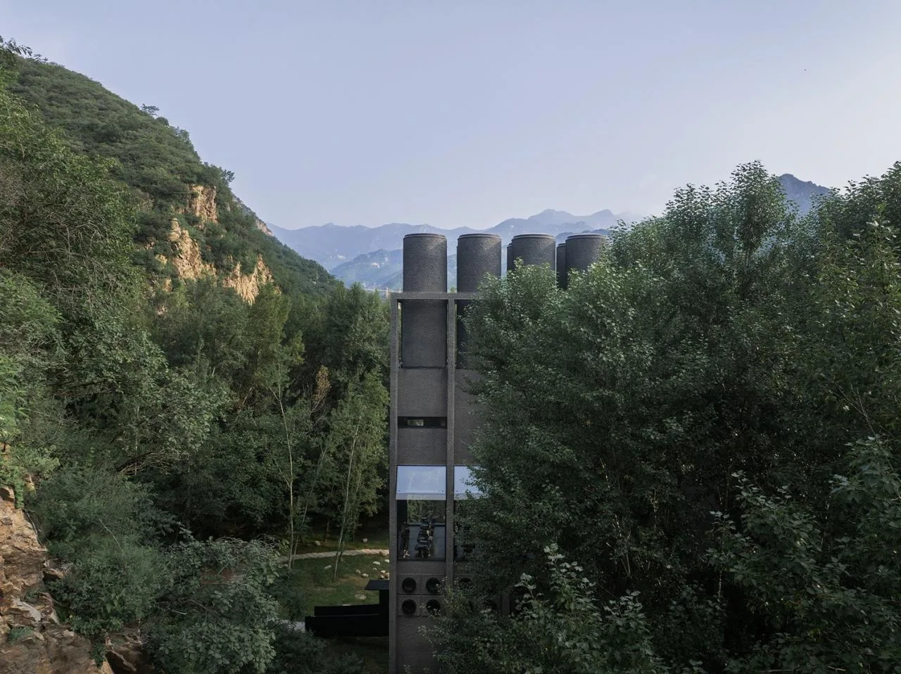BIM Architecture | Wuling Mountain Eye Stone Soup Spring, Forest Instruments/Vertical Architecture
