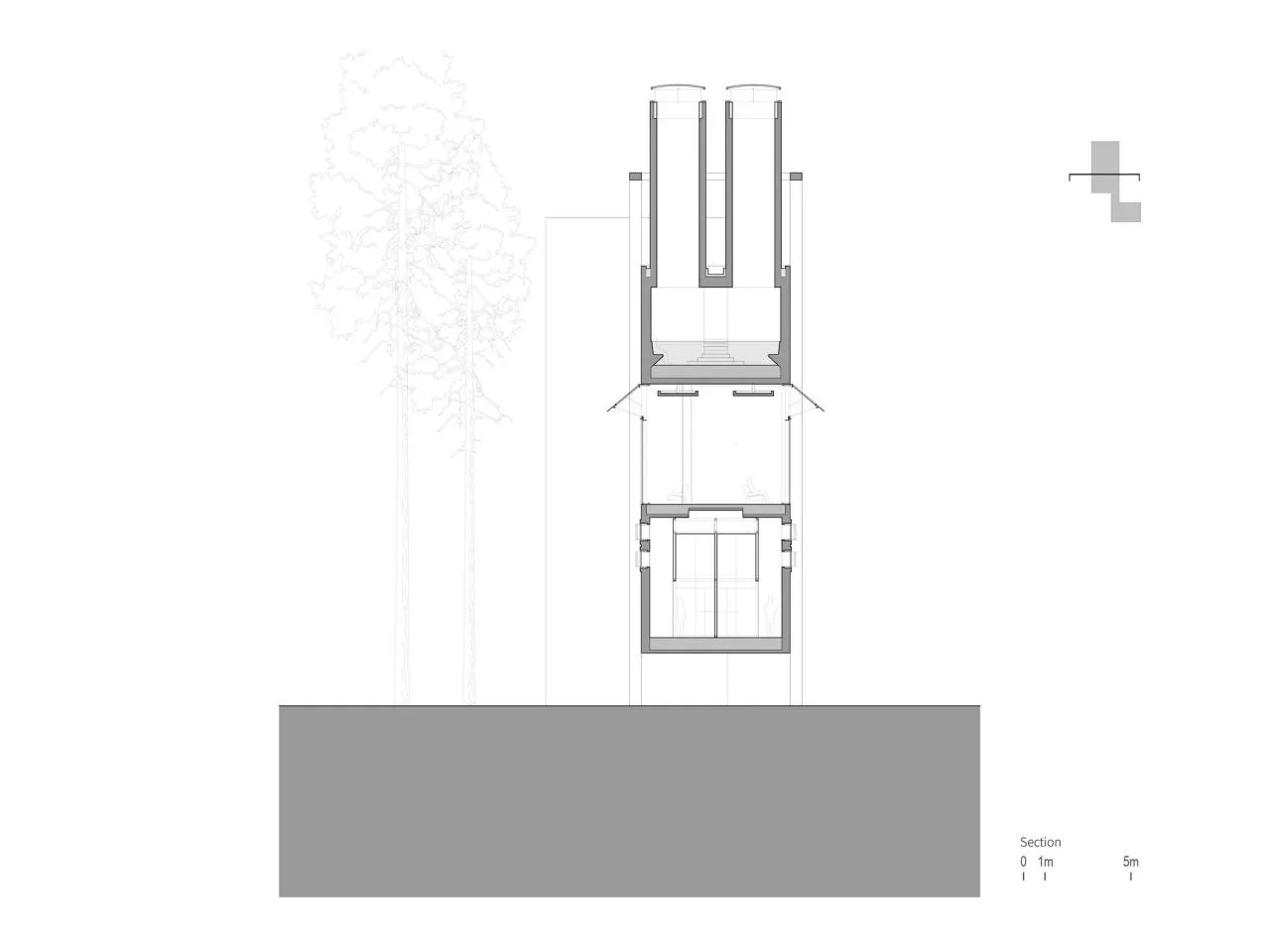 BIM Architecture | Wuling Mountain Eye Stone Soup Spring, Forest Instruments/Vertical Architecture