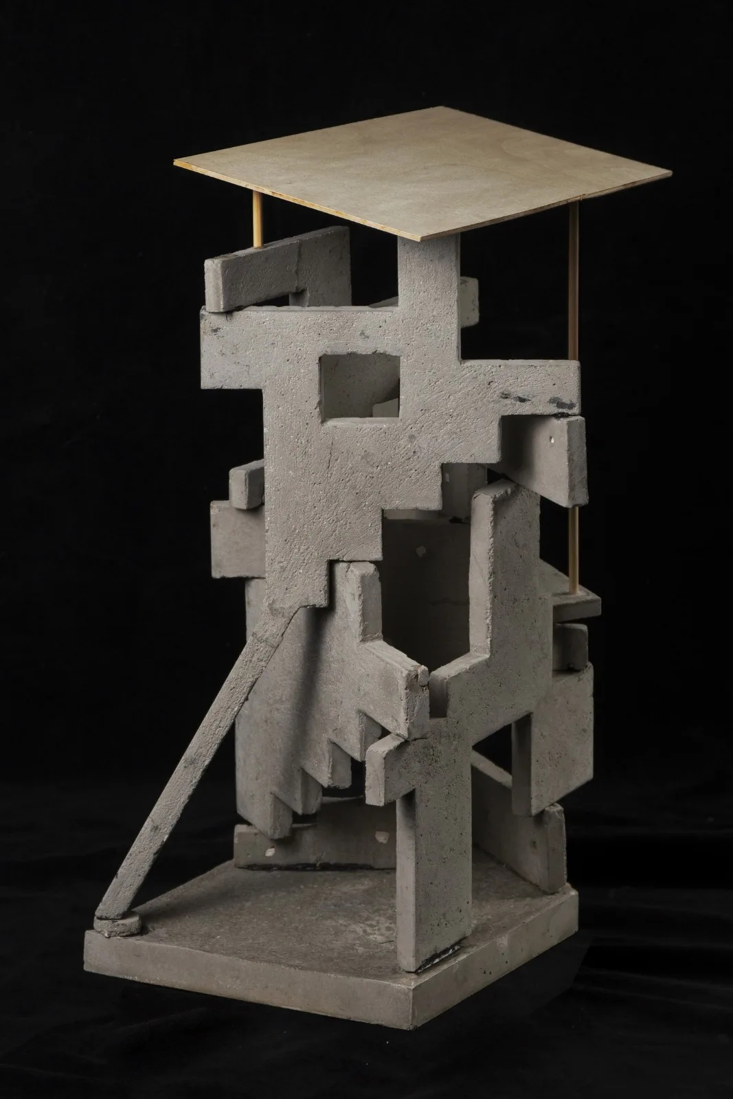 BIM architecture | lush ruins, vertical natural towers/cooperative construction