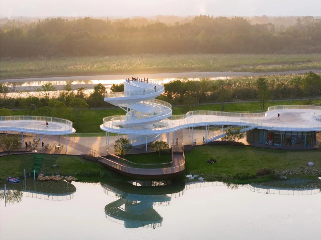 BIM Architecture | Fudao Lujiatan Wetland Park Commercial Service Center/MUDA Architecture