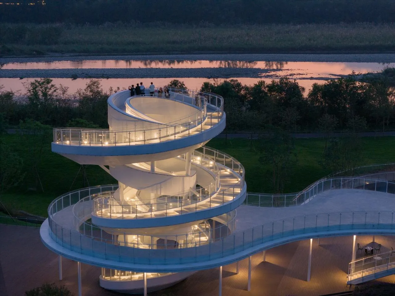 BIM Architecture | Fudao Lujiatan Wetland Park Commercial Service Center/MUDA Architecture