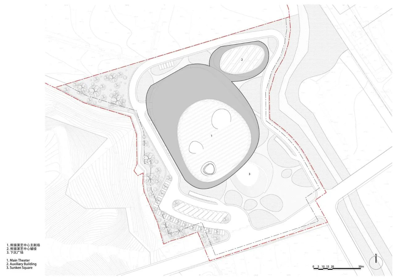 BIM Architecture | Sichuan Ya'an Panda Performing Arts Center/Zhu Xiaodi Studio