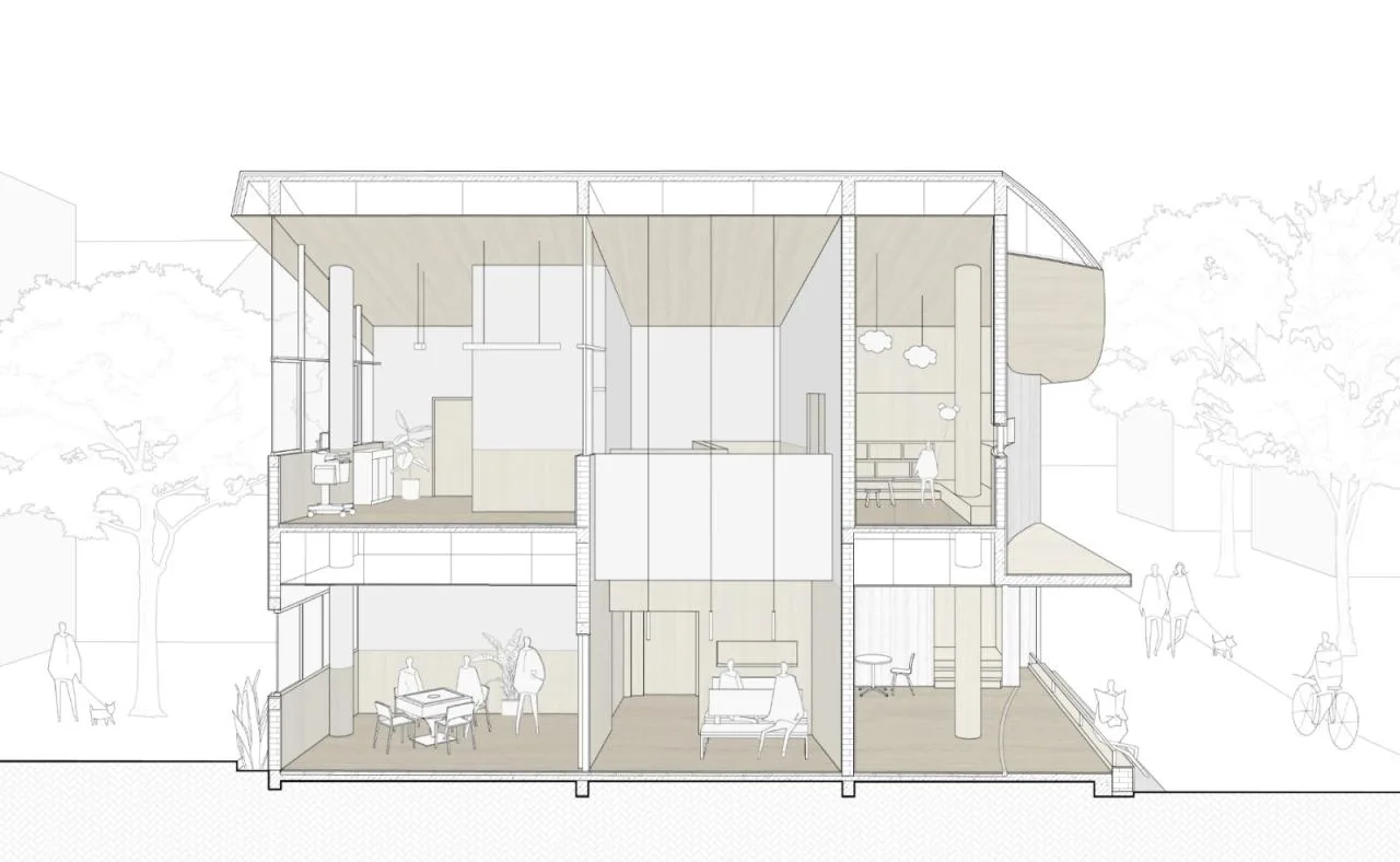 BIM Architecture | Hejiacun Elderly Home/Yumu Architecture