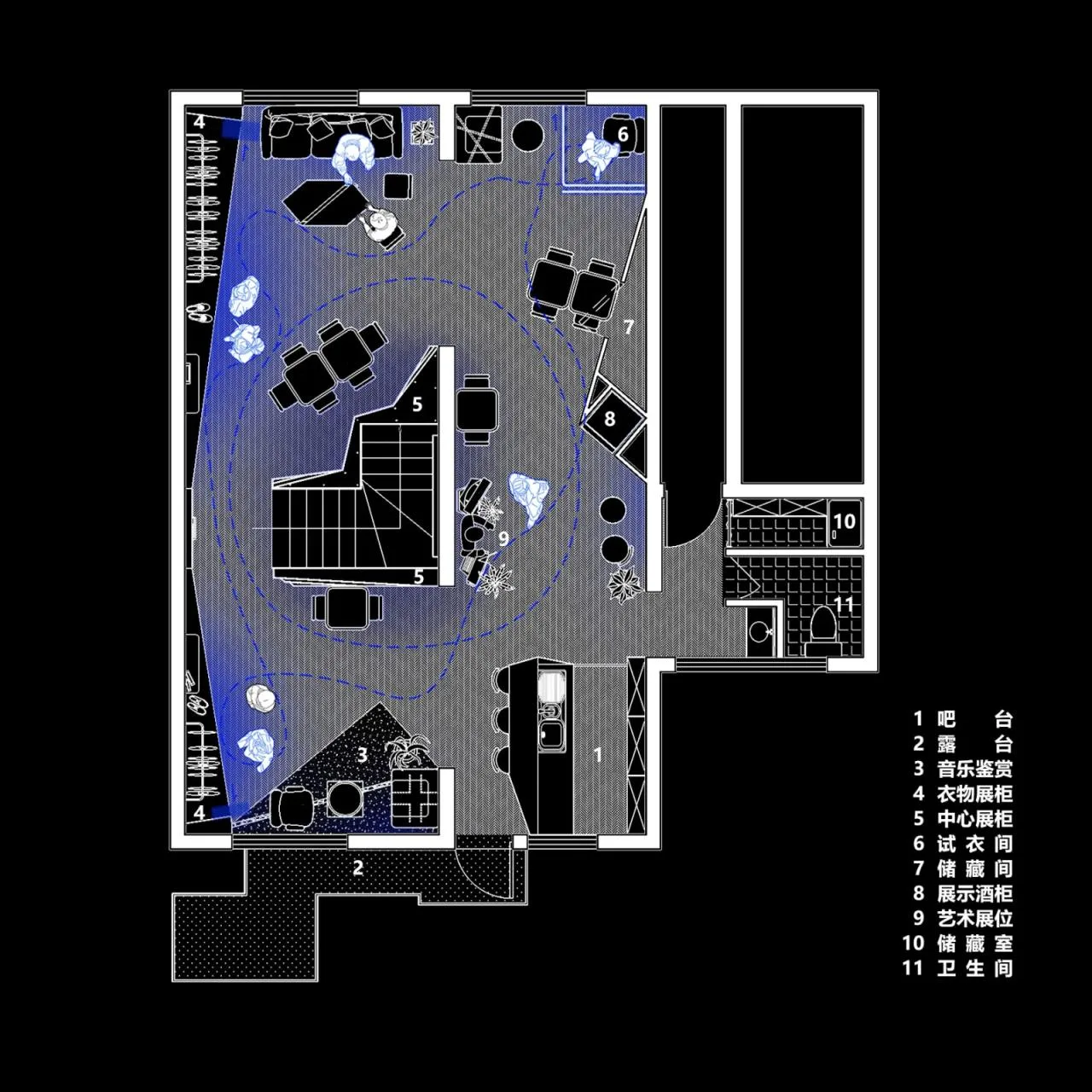 BIM Architecture | On Top Steam Wave Bar and Buying Shop: Integrating Art and Space/MiHei Architecture