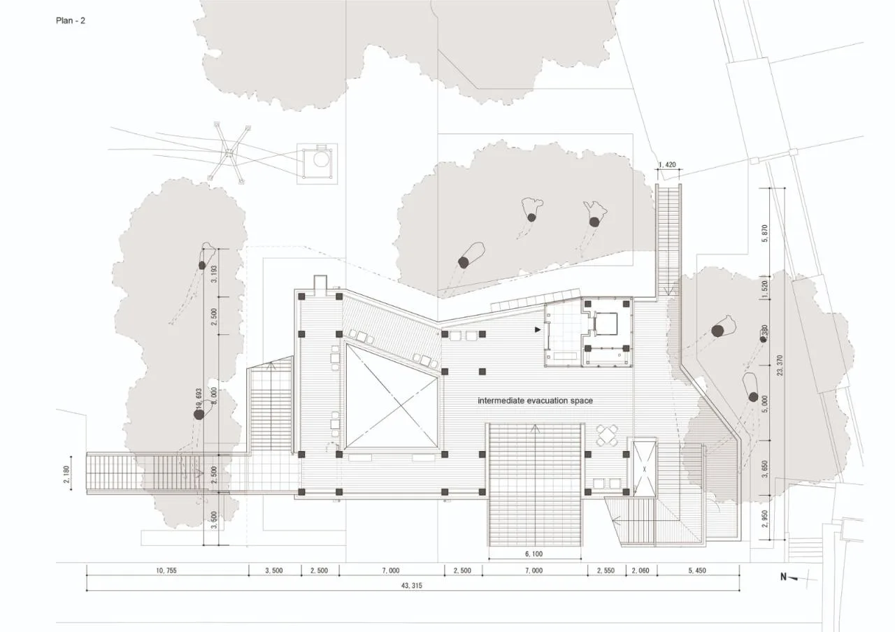 BIM Architecture | Tsunami Evacuation Complex: Toi Orange Terrace/Imai Laboratory, University of Tokyo IIS+Nippon Urban Space Co., Ltd